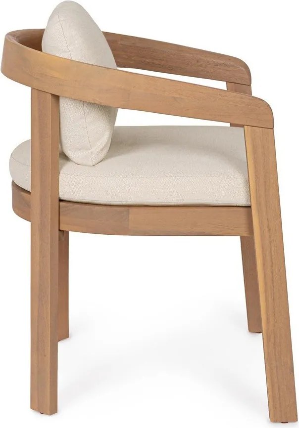 Natúr színű tömörfa kerti szék Pablo – Bizzotto