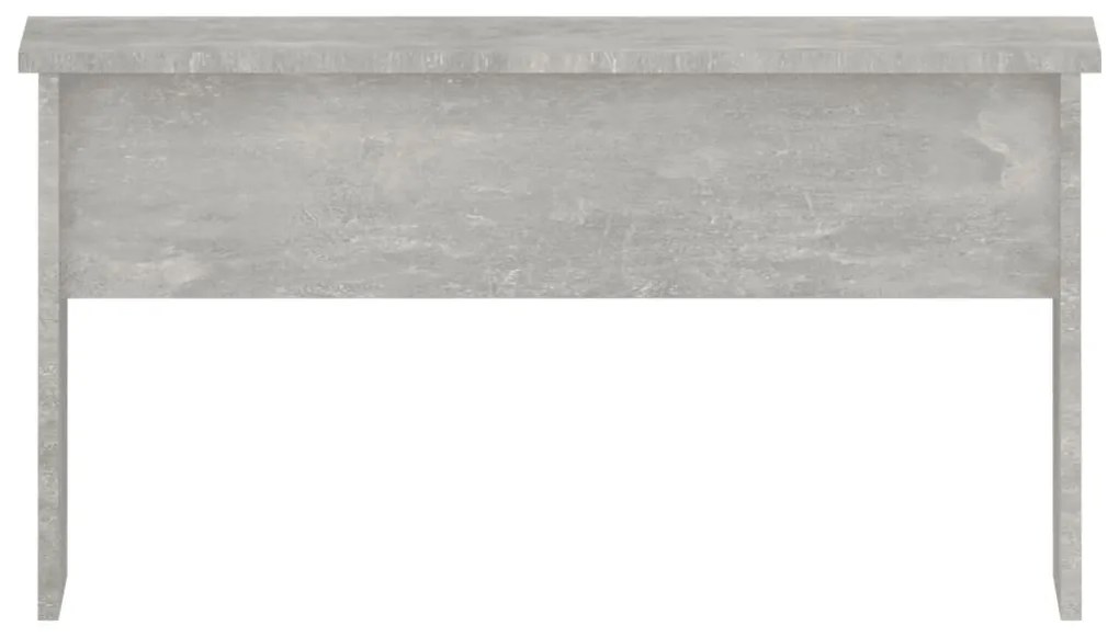 Betonszürke szerelt fa dohányzóasztal 80 x 50,5 x 41,5 cm