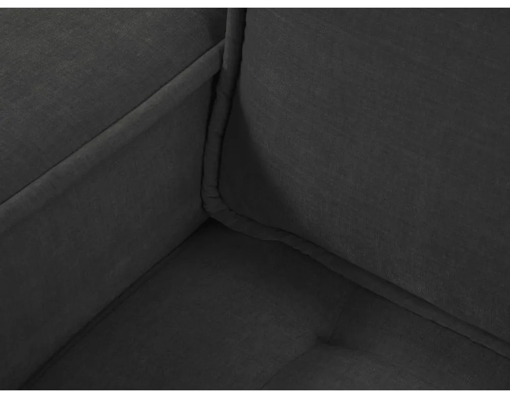 Fekete kanapé 212 cm Mike – Micadoni Home