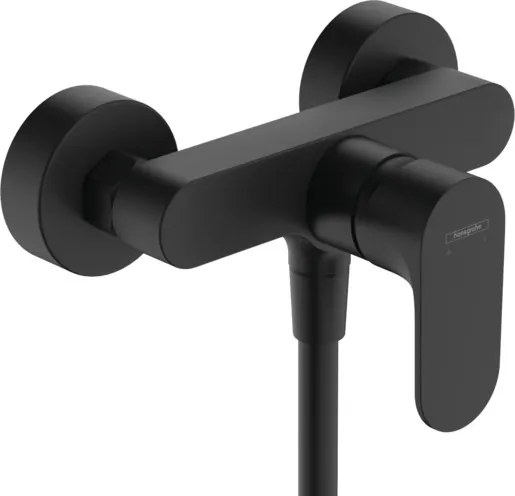 Zuhany csaptelep Hansgrohe Rebris S zuhanyszett nélkül 150 mm matt fekete 72640670