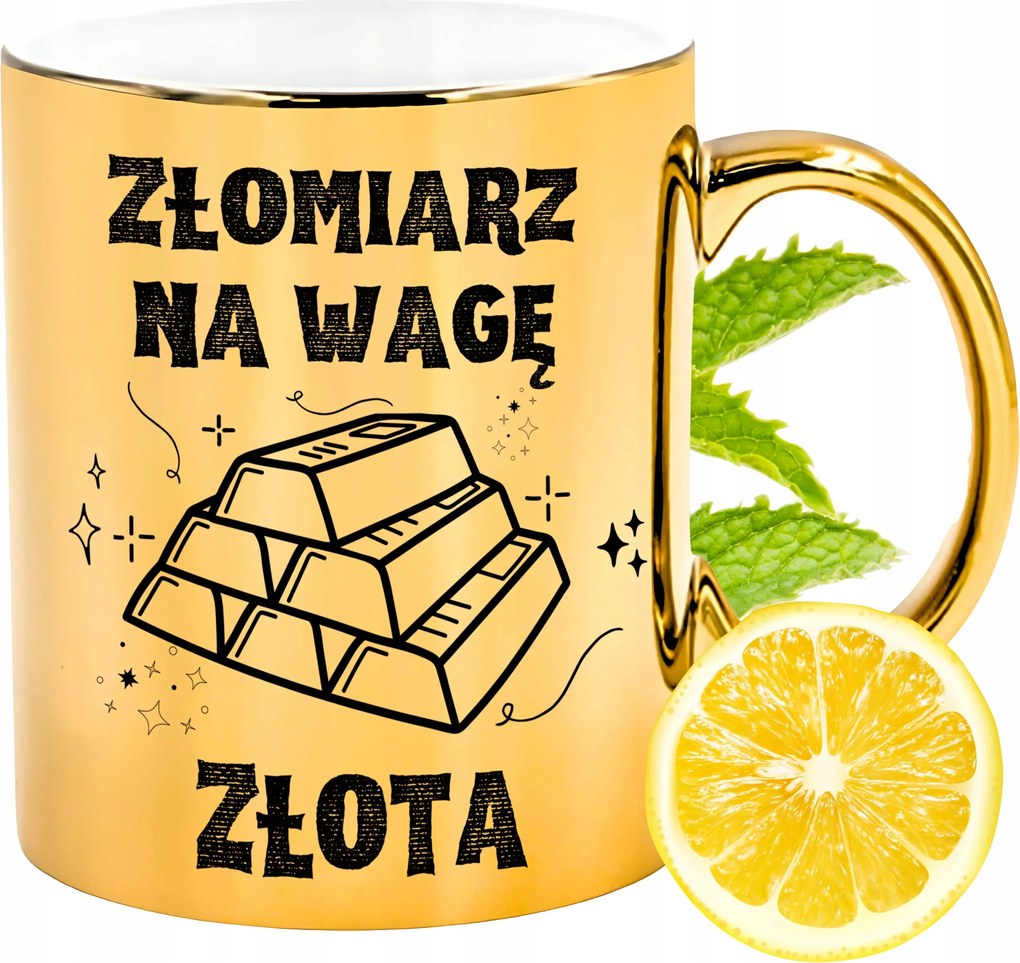 Prémium Arany Csillogó Bögre Aranyos Ajándék Nyomtatott Fotóval