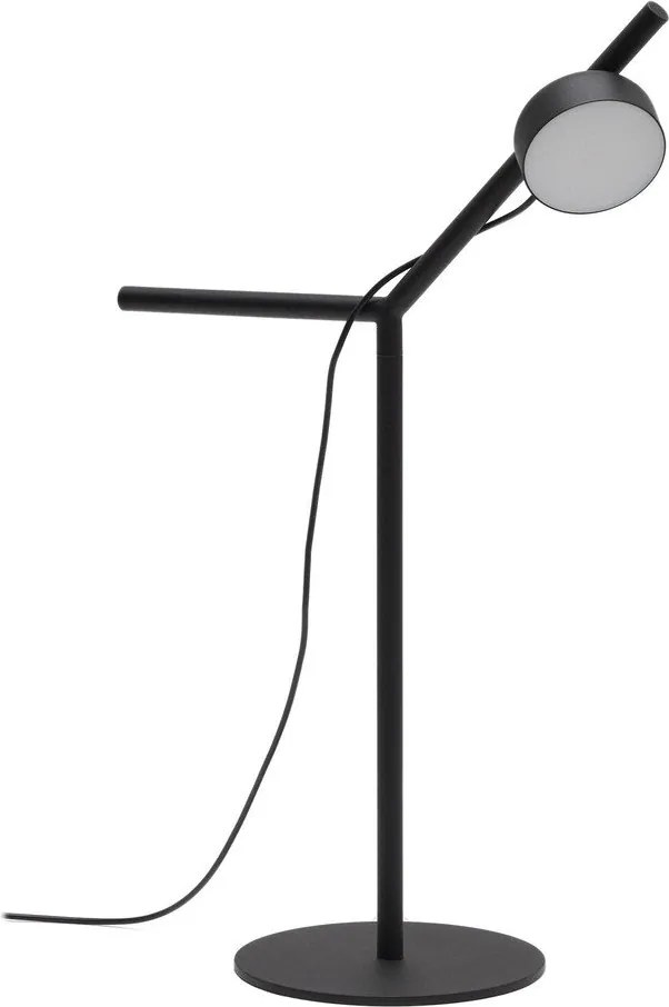 Fekete fém LED dimmelhető asztali lámpa (magasság 61,5 cm) Orey – Kave Home