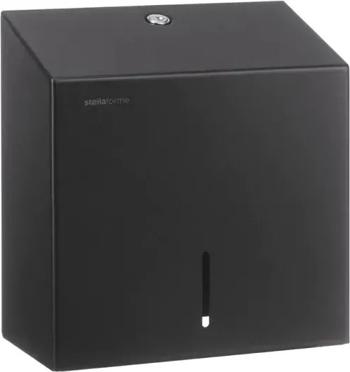 Négyzet alakú WC-papír tartó Stella R1 matt fekete 21.501A-B
