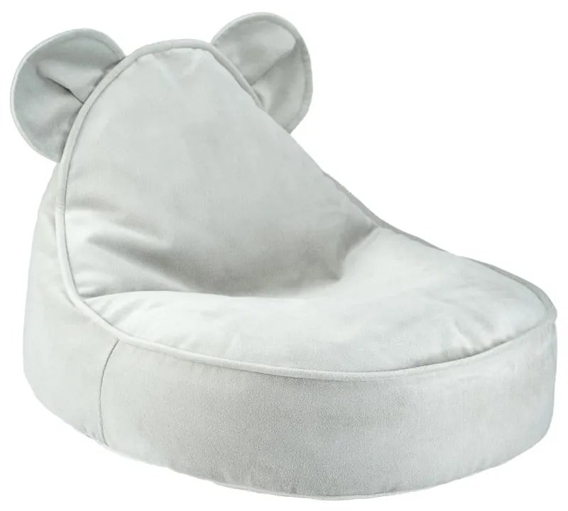Mentazöld bársony gyerek babzsákfotel Bear – Wigiwama