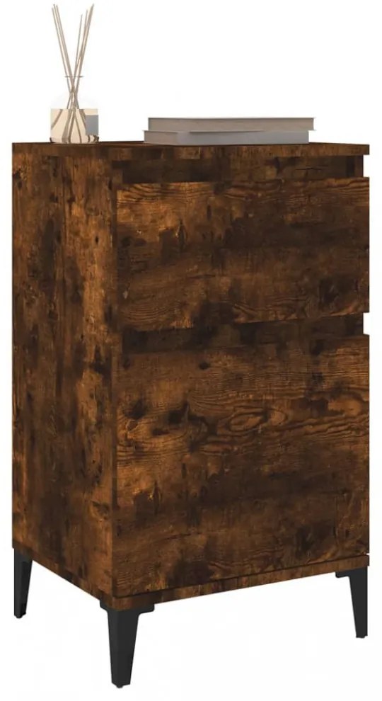 füstös tölgy színű éjjeliszekrény 40 x 35 x 70 cm