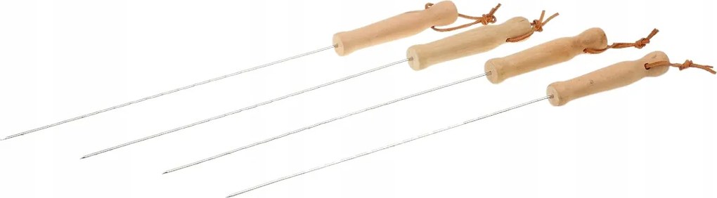 Nyárs tűk 4db nyéllel grill gombostűk sütéshez