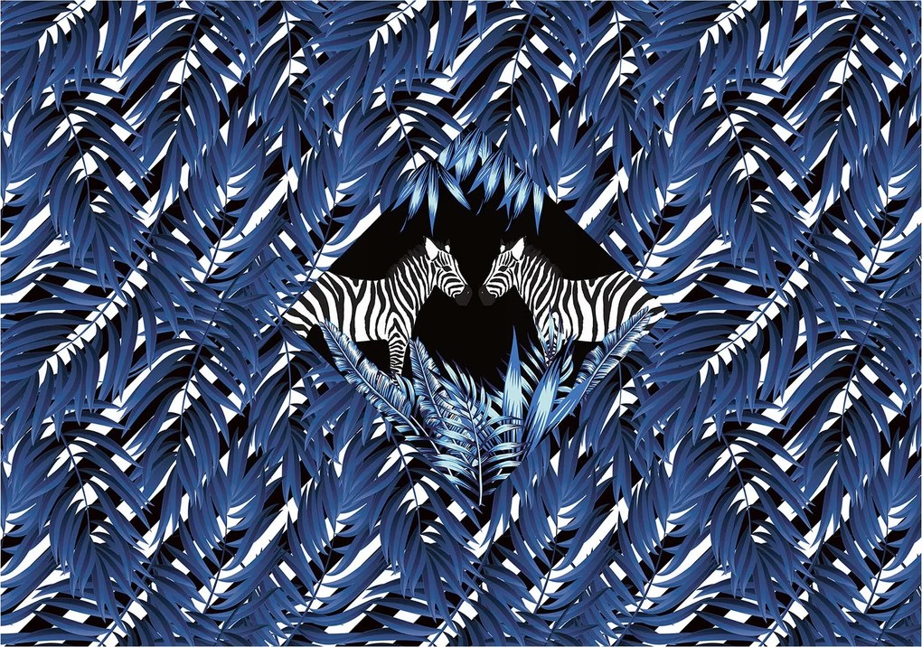 Fotótapéta Geometrikus zebrák rombuszokban egzotikus szavanna 200x140 +ragasztó