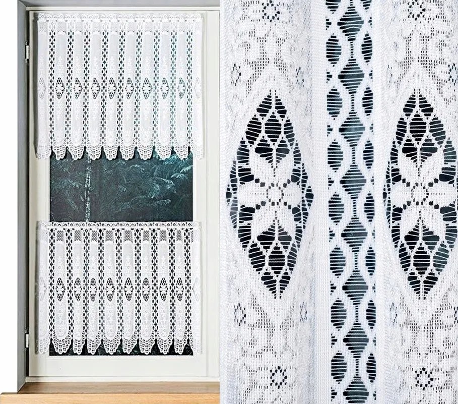 Jacquard függöny vitrázs függönyök mintával 107806, méret 300x60m (kész)