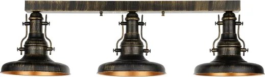 BRILAGI - Mennyezeti lámpa PYRONIC 3xE27/40W/230V bronz/patina