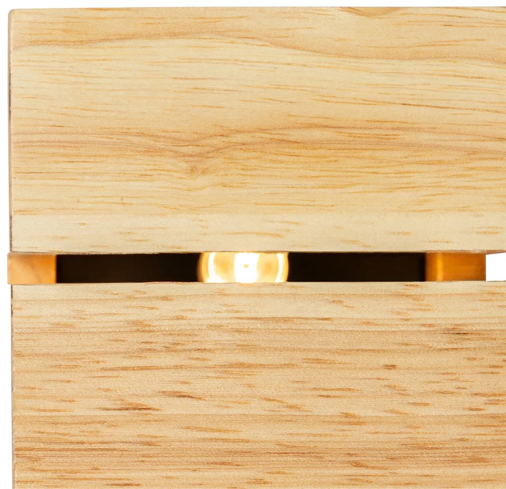 Rusztikus fali lámpa tölgyfa 9,7 cm - Transfer Groove