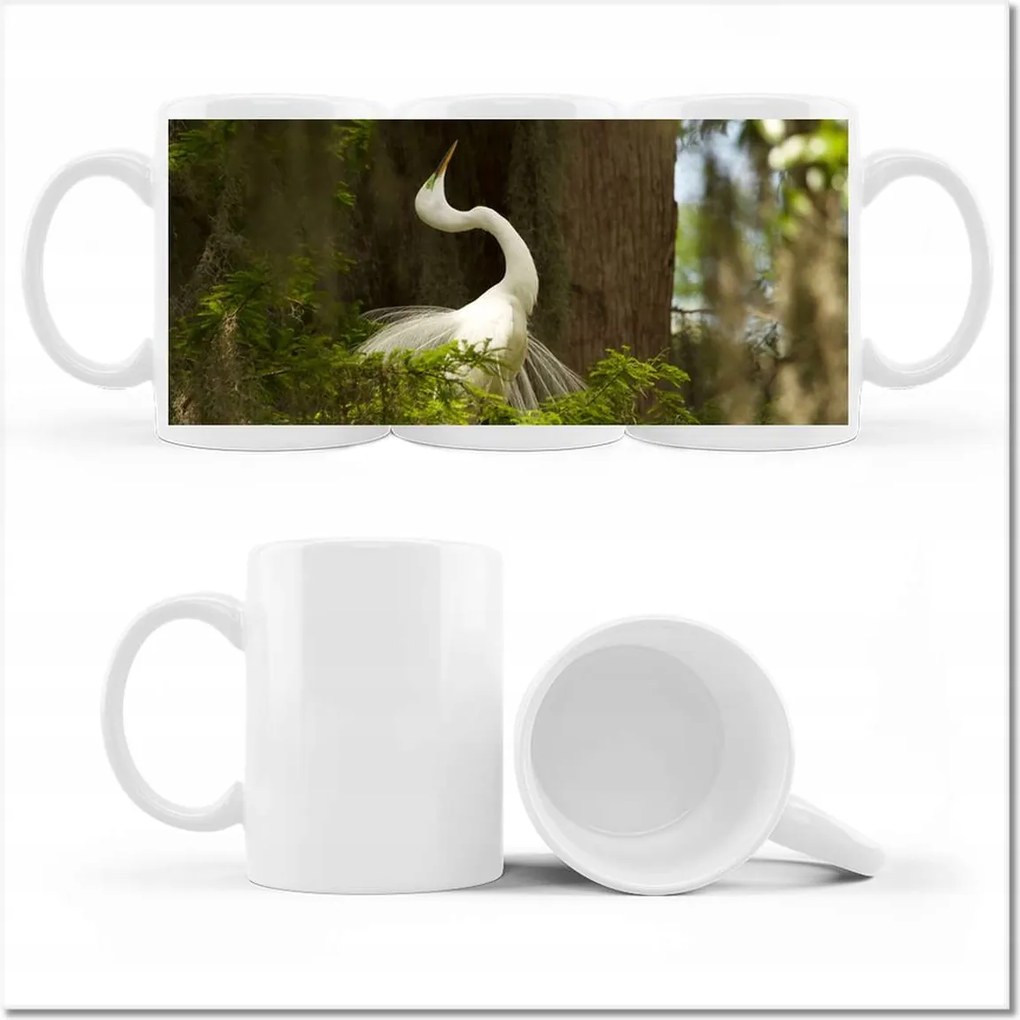 Nyomott mintás bögre Madár Tájkép Kilátás