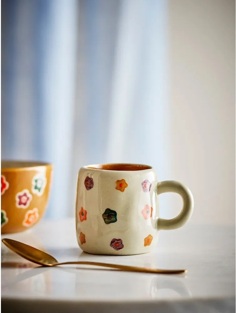 Bézs kőedény gyerek bögre 130 ml Addy – Bloomingville Mini