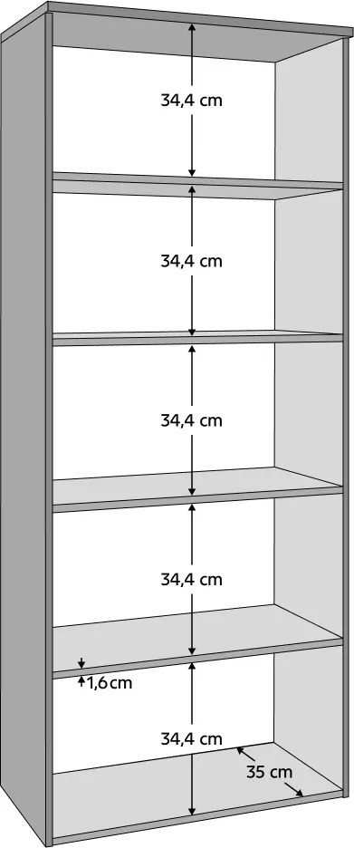 Szekrény, antracit, ADAPO ADP01