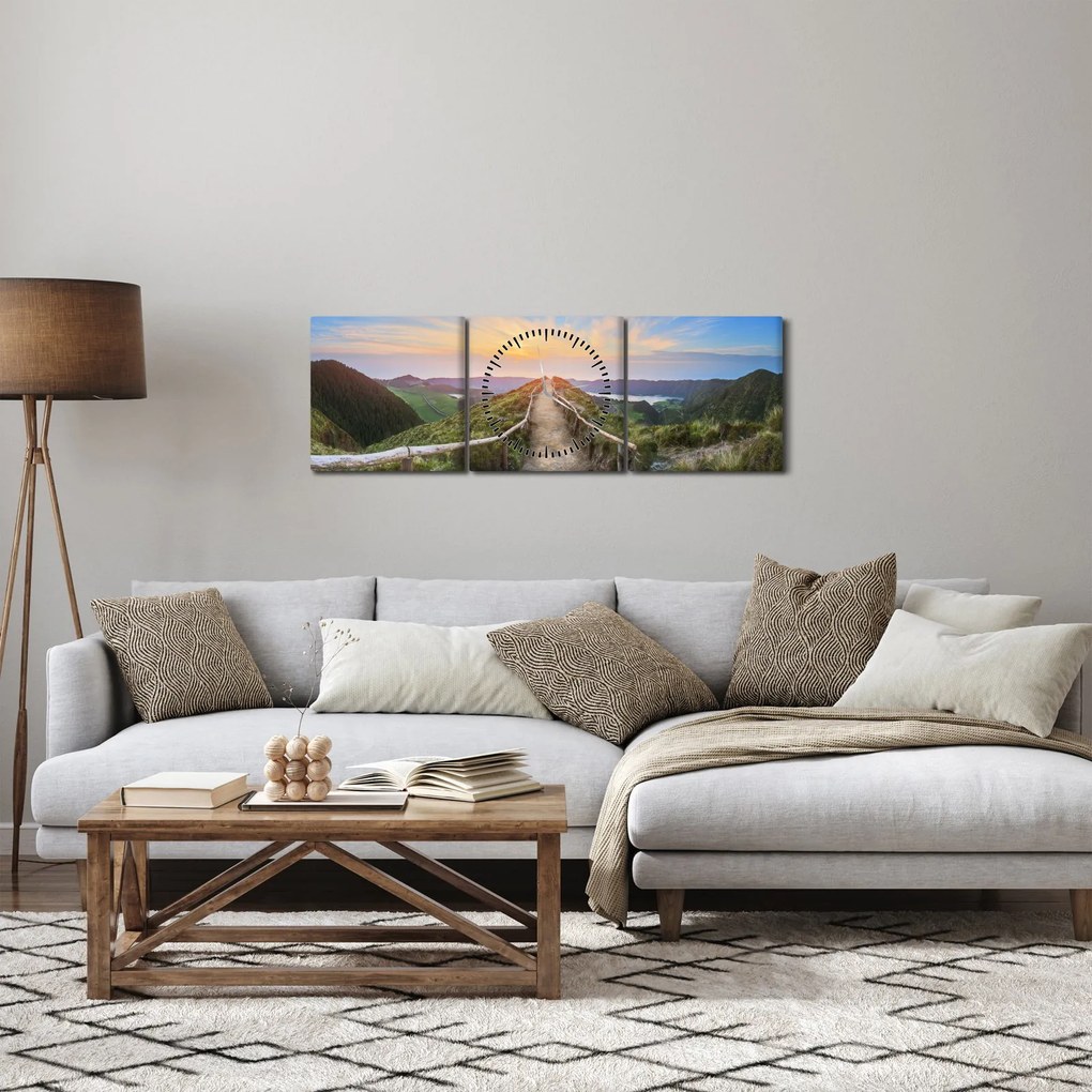 Kép - Hegyi ösvény (órával) (90x30 cm)