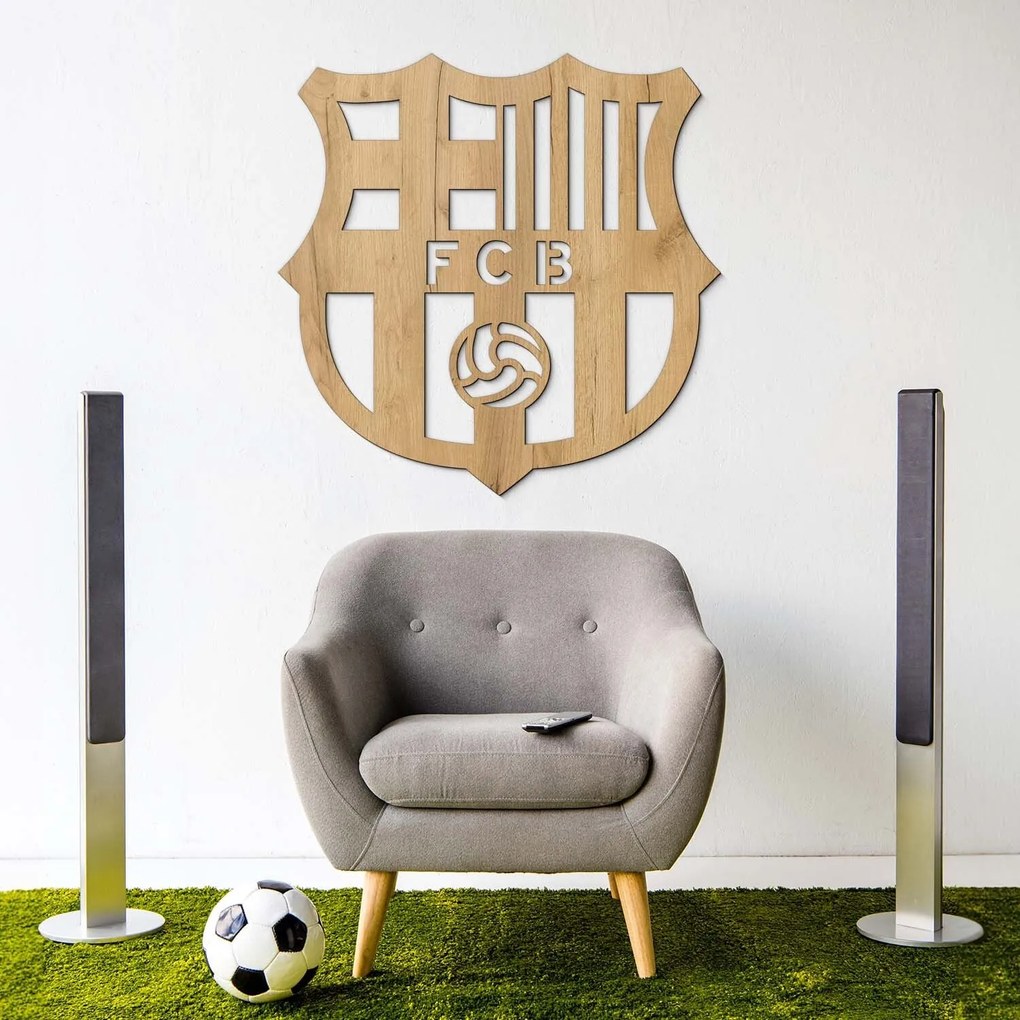 DUBLEZ | Fából készült logó - FC Barcelona | Fali kép