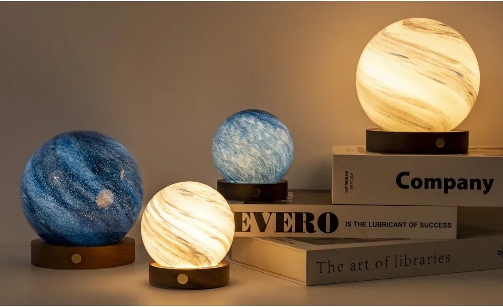 Barna-sötét natúr színű USB fénydekoráció ø 8 cm Polar Cloud – Gingko