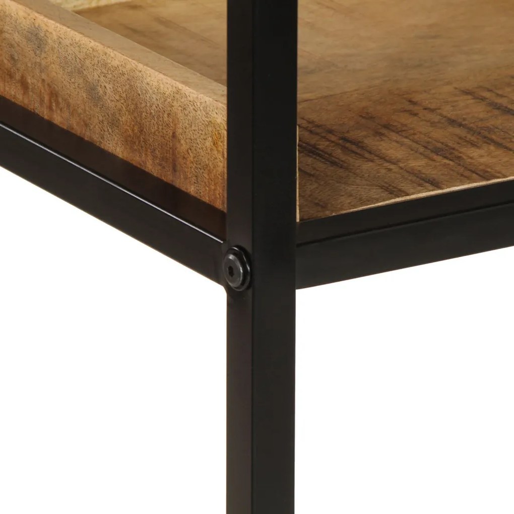 Könyvespolc 70x35x110 cm Tömör fa rusztikus mangóból