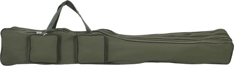 vidaXL sötétzöld oxford szövet horgászbottáska 150 cm
