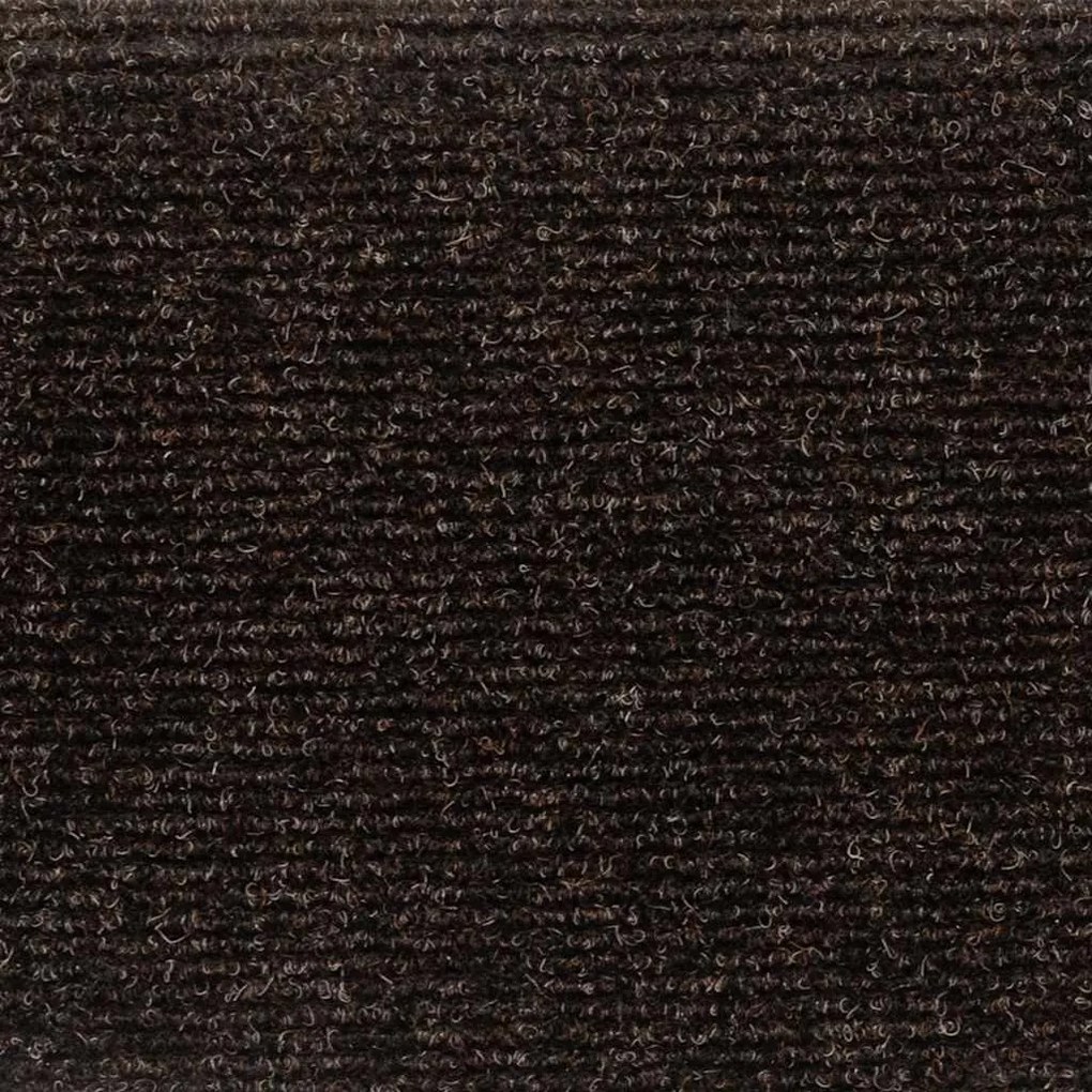 10 db barna tűlyukasztott öntapadó lépcsőszőnyeg 56 x 17 x 3 cm