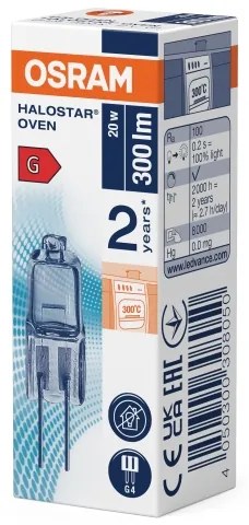 10 darabos készlet HALOSTAR sütőizzó G4/20W/12V 2700K - Osram