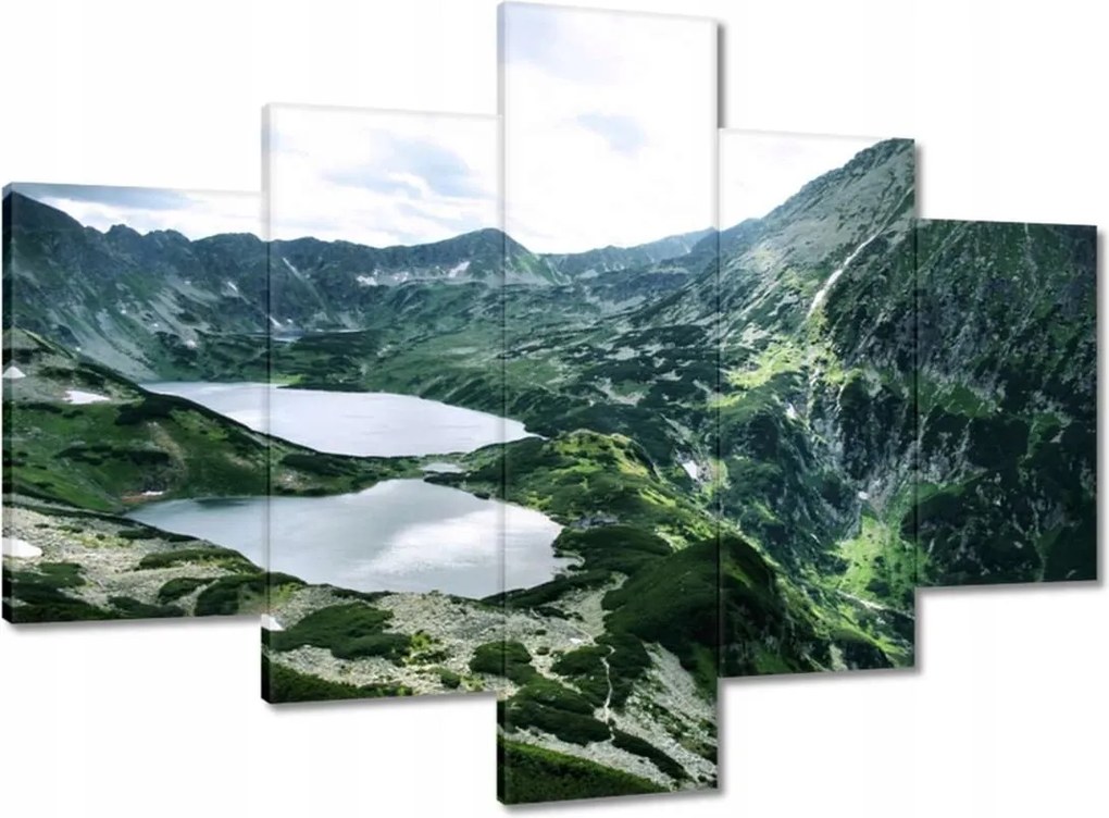 Vászonkép 100x70 Tátra völgy 5 tó