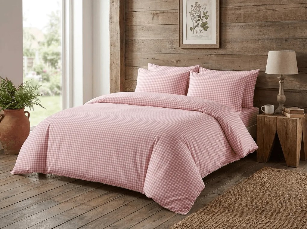 Krepp ágynemű PINK CUBIS rózsaszín Ágyneműhuzat mérete: 70 x 80 cm | 140 x 200 cm