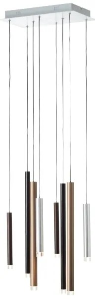 Brilliant - LED kábeles dimmelhető függeszték CEMBALO LED/32W/230V króm/fekete/barna