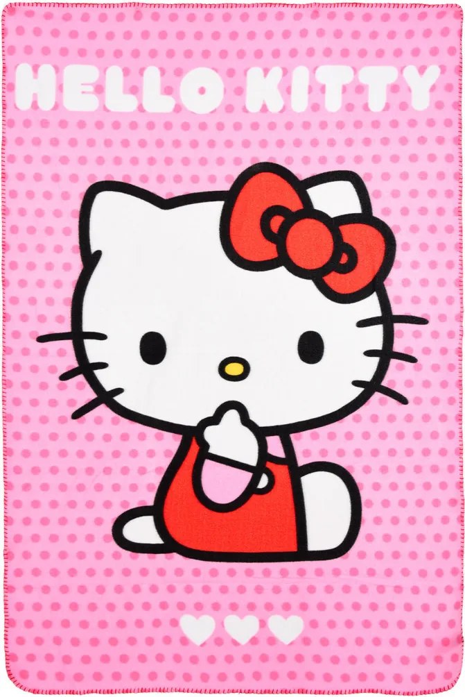 Hello Kitty Adorable polár takaró 100x150cm