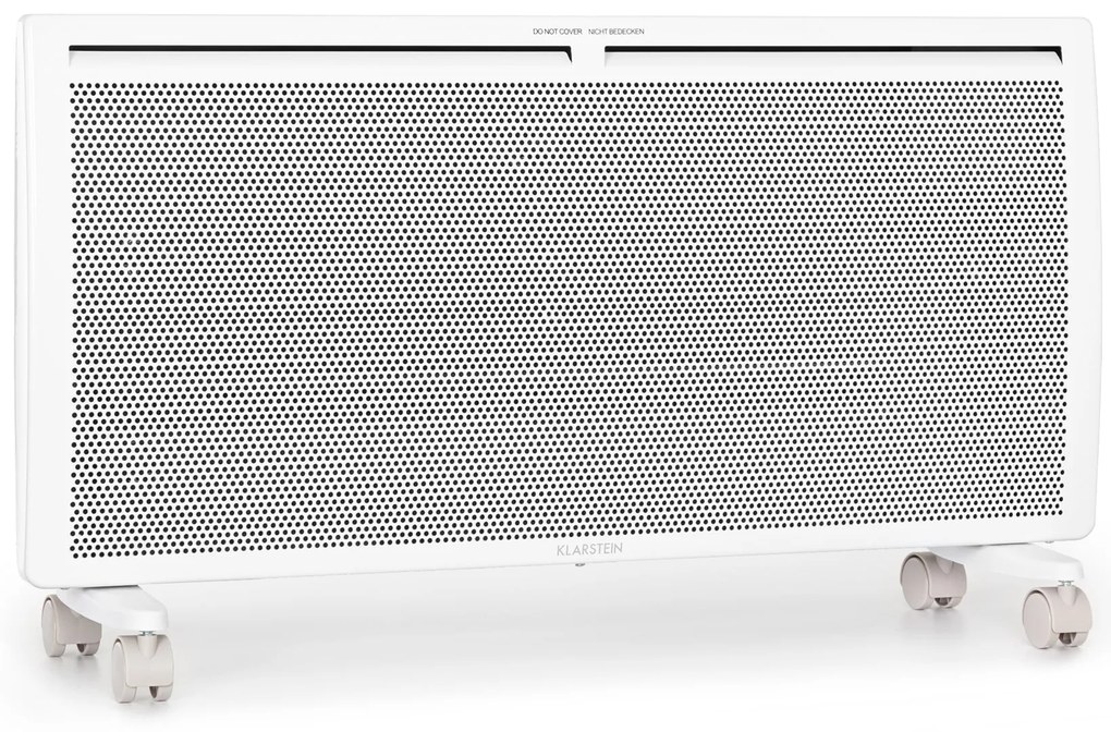 Klarstein Hot Spot Slimcurve Double Wave, konvektor, 2 az 1-ben fűtőtest, 2000 W, heti időzítő, fehér