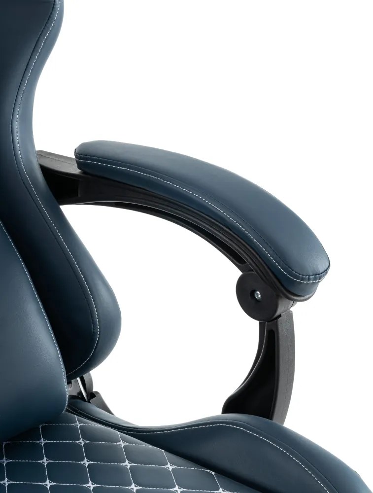 Irodai/gamer szék, kék, teherbírás 150 kg, SAMIE