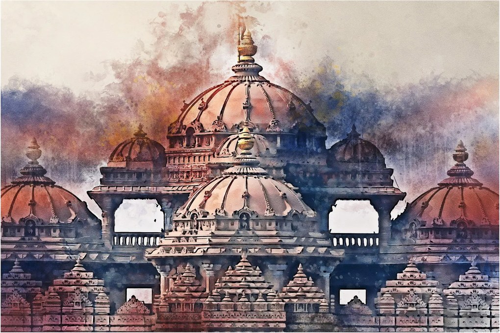 Kép - Akshardham, New Delhi, India (90x60 cm)
