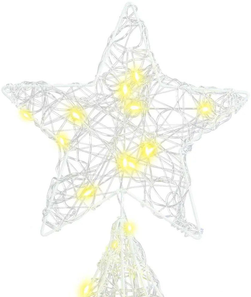 Karácsonyfa 240 LED-del Meleg fehér 180 cm Akril