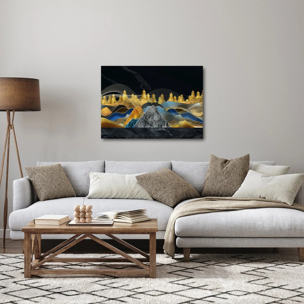 Kép - Arany hegyek (70x50 cm)