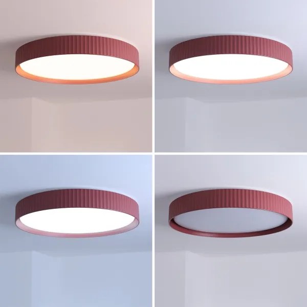 Brilagi-LED Fényerőszabályozható mennyezeti lámpa LUCIA LED/60W/230V Ø 59 cm piros + távirányító