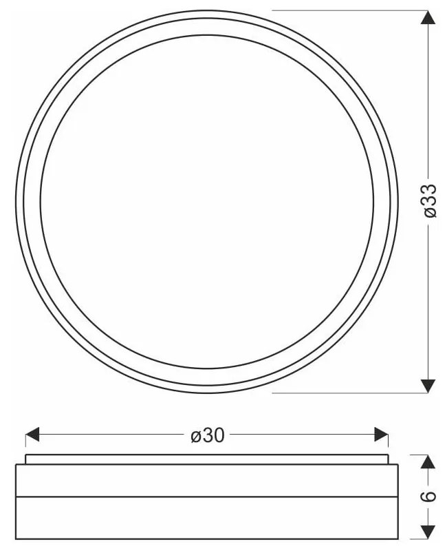 Fehér-aranyszínű LED mennyezeti lámpa ø 33 cm Florida – Candellux Lighting