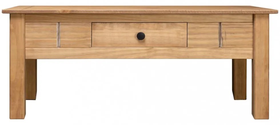 vidaXL panama stílusú tömör fenyőfa dohányzóasztal 100 x 60 x 43,5 cm