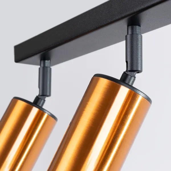 Sollux SL.1376 - Spotlámpa WINX 3xGU10/10W/230V fekete/réz