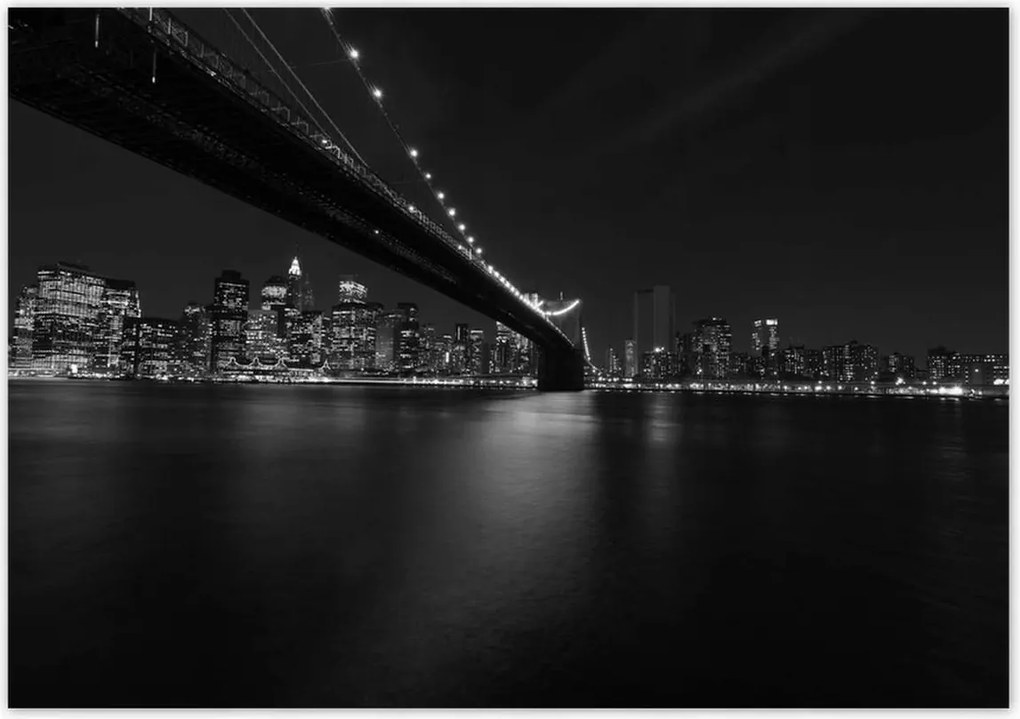 Poszterek 100x70 Éjszakai kép az amerikai hídról