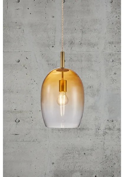 Nordlux - UMA kábelen függő lámpa 1xE27/40W/230V átm. 23 cm barna/füstszínű