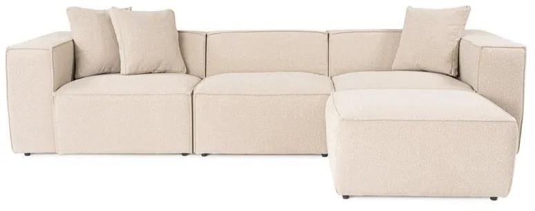 Sarokkanapé Lora (L1-O1-1R-POUFFE ) - Barackszín