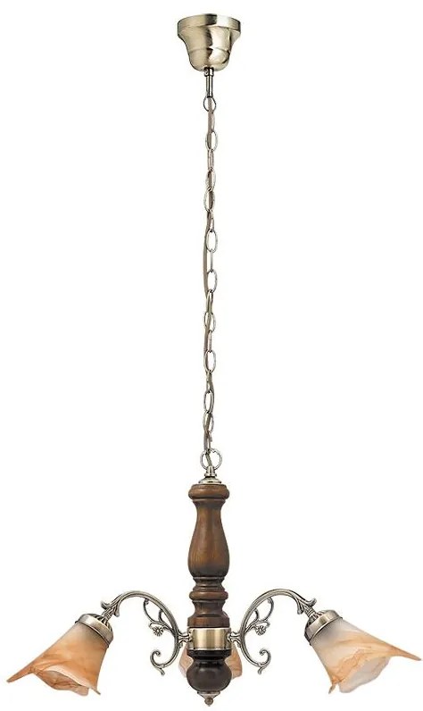 Rabalux Rabalux 7093 - Csillár láncon RUSTIC 3 3xE14/40W/230V RL7093