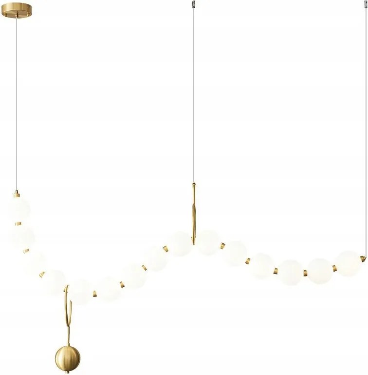 Perla függőlámpa 100 cm lineáris Led 20 W modern dekoratív fehér
