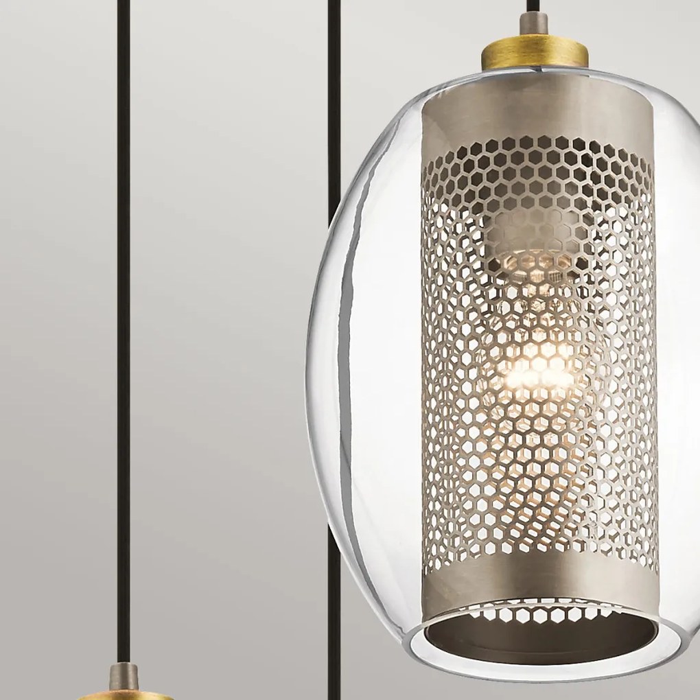 Kichler Asher II KL-ASHER-3PC-AP Függőlámpa 3x60 W/E27
