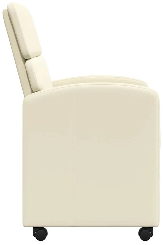 Kerekes Étkező Székek 2 pcs Krém 58 x 65 x 98 cm Műbőr