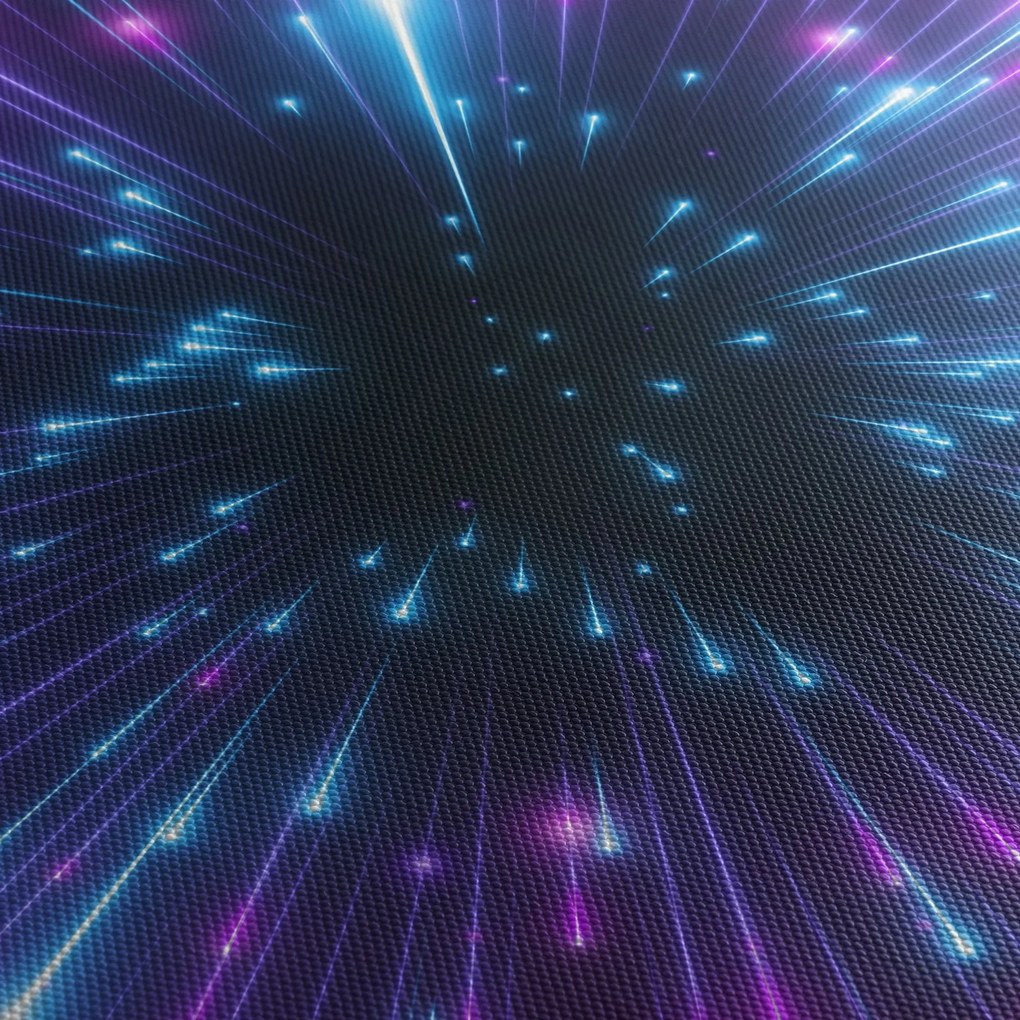 Kép - Neon tér (órával) (90x30 cm)