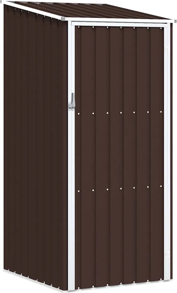 vidaXL barna horganyzott acél kerti fészer 87 x 98 x 159 cm
