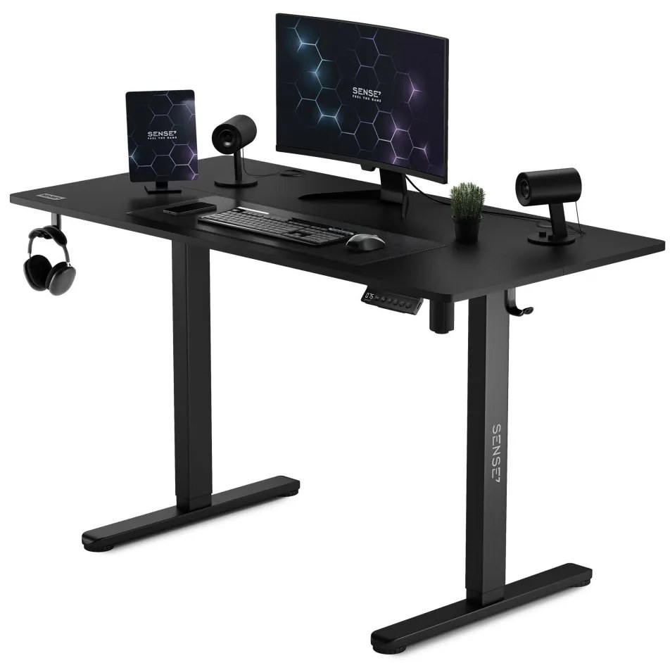 Állítható magasságú elektromos íróasztal Nojo 120x60 cm fekete