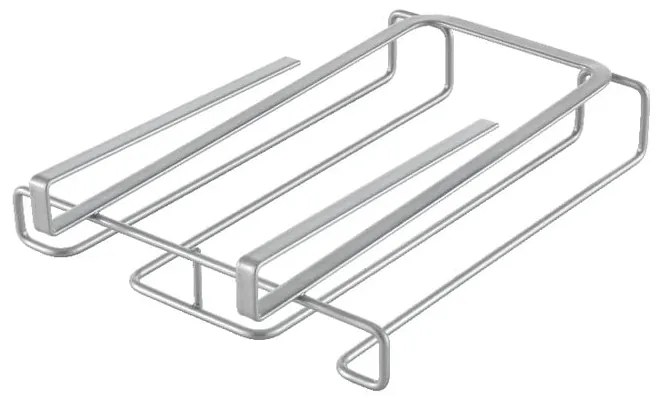 Glass polcra akasztható pohártartó 8 pohárhoz, hosszúság 20 cm - Metaltex