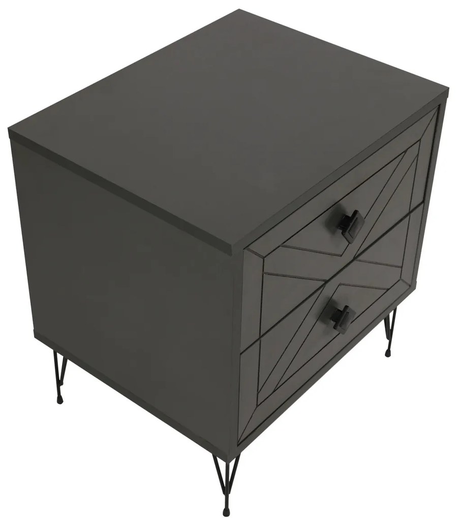 Luna Anthracite éjjeliszekrény