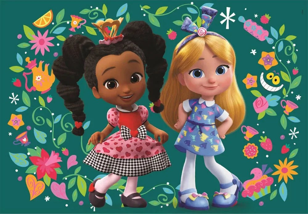 Disney Alice Csodaország cukrászdája Flowers 2x60 db-os puzzle Clementoni